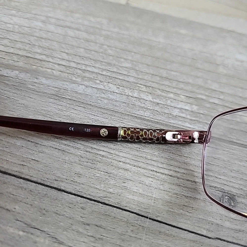 Coach Eyeglasses FRAMES ONLY‎ Womens Red Gertie 242 Bordeaux 53-16-135